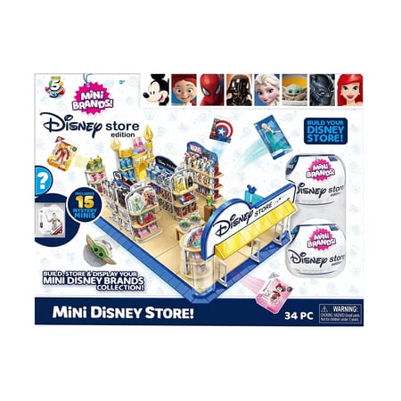 5 Surprise Mini Brands! Mini Disney Store Playset (Includes 2 Mystery Packs!)