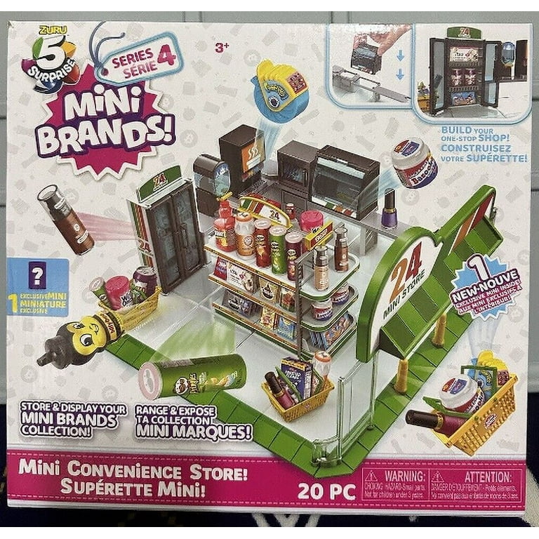 ZURU 5 Surprise Mini Brands Mini Convenience Store Playset with 1 Exclusive  Mini