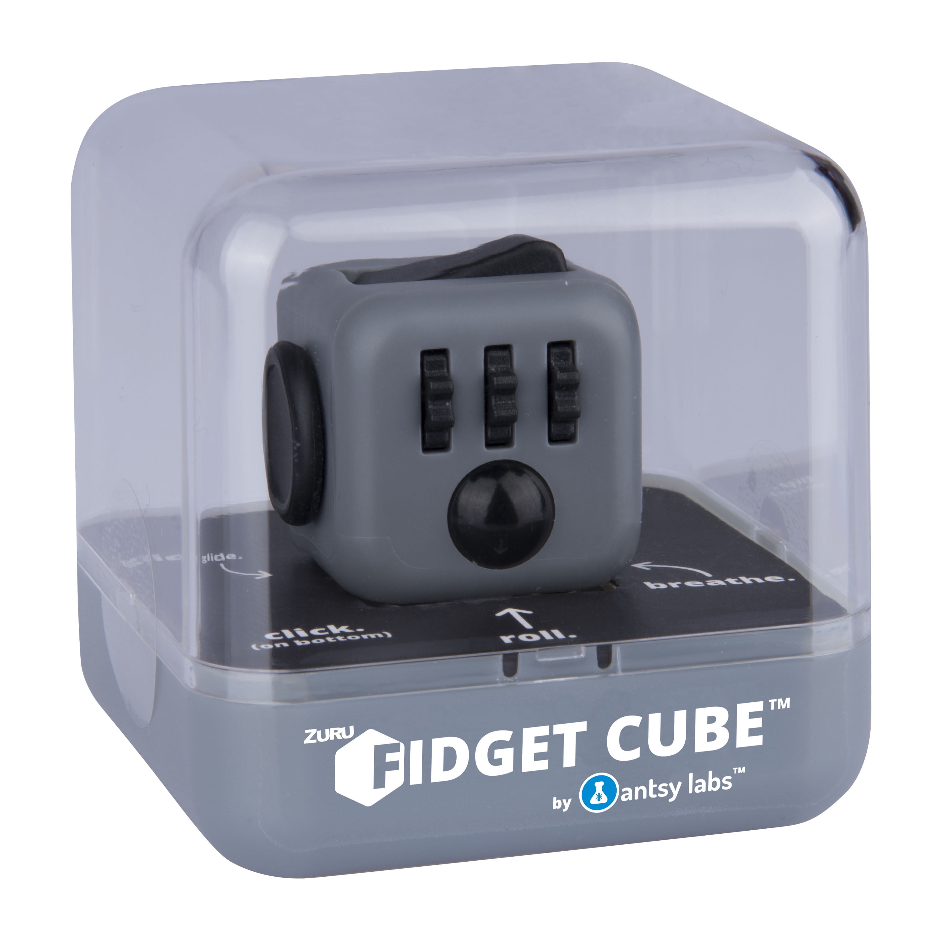 Antsy Labs Fidget Cube Graphite Sensory Stress Toy for Focus and Anxiety Relief Walmart