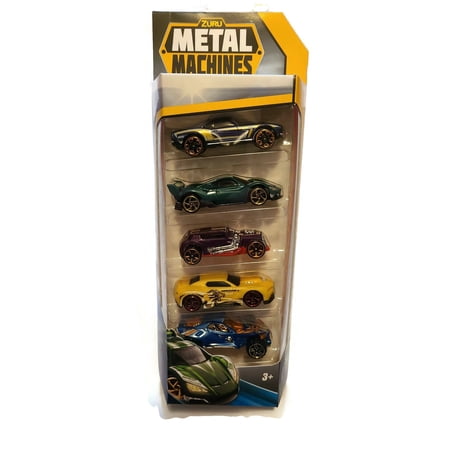 Zuru Metal Machines, 5 diecast vehicles, Flair, Raider, Rush, Nitro, White Fang