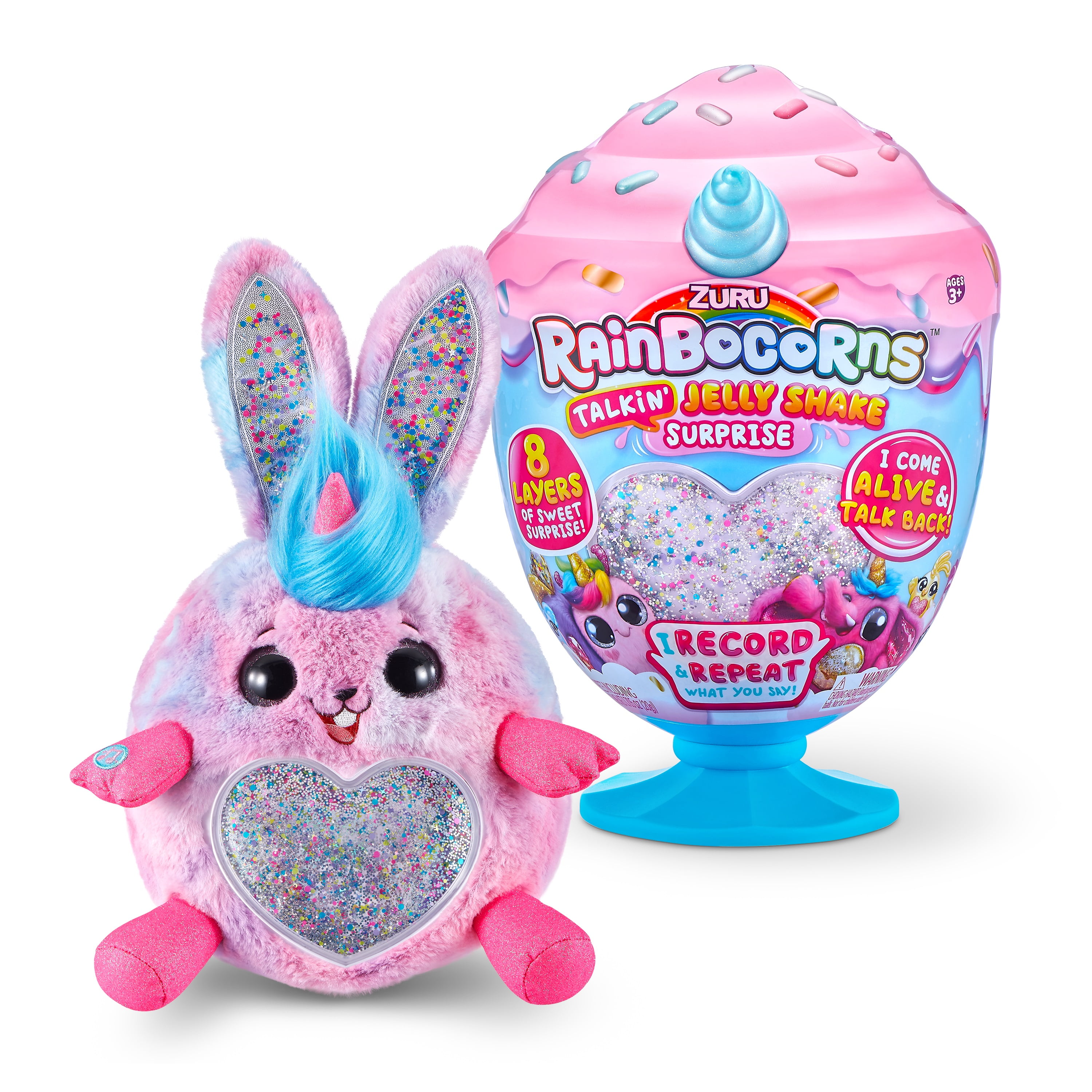 Zuru Rainbocorns Talkin’ Jelly Shake Surprise Electronic Plush ...