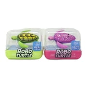 Zuru Robo Turtle 2 Pack Blue Orange Robo Alive Water Activated Pets