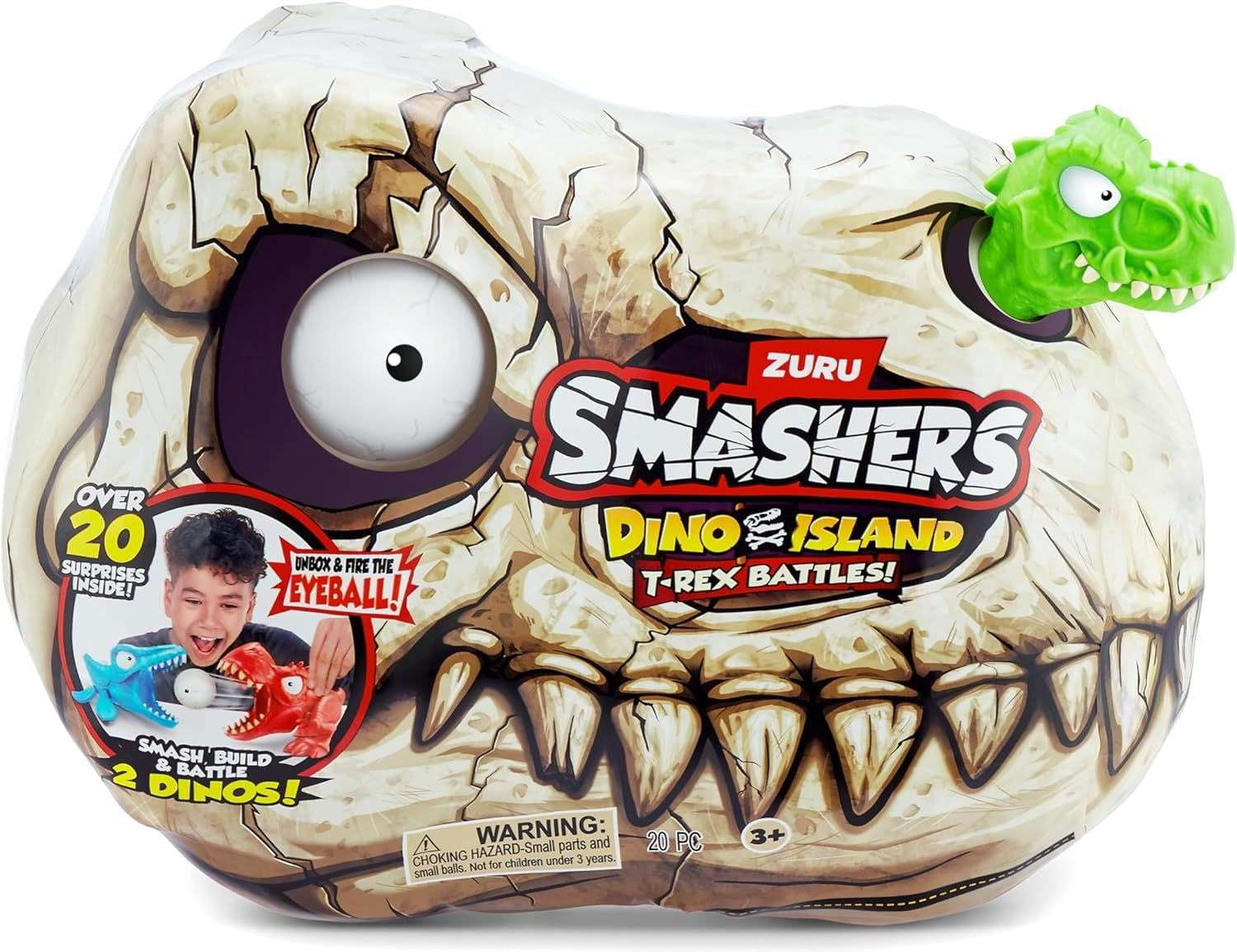 Smashers Series 5 Dino Island Mystery Pack: 2 Battling Dinos, Over