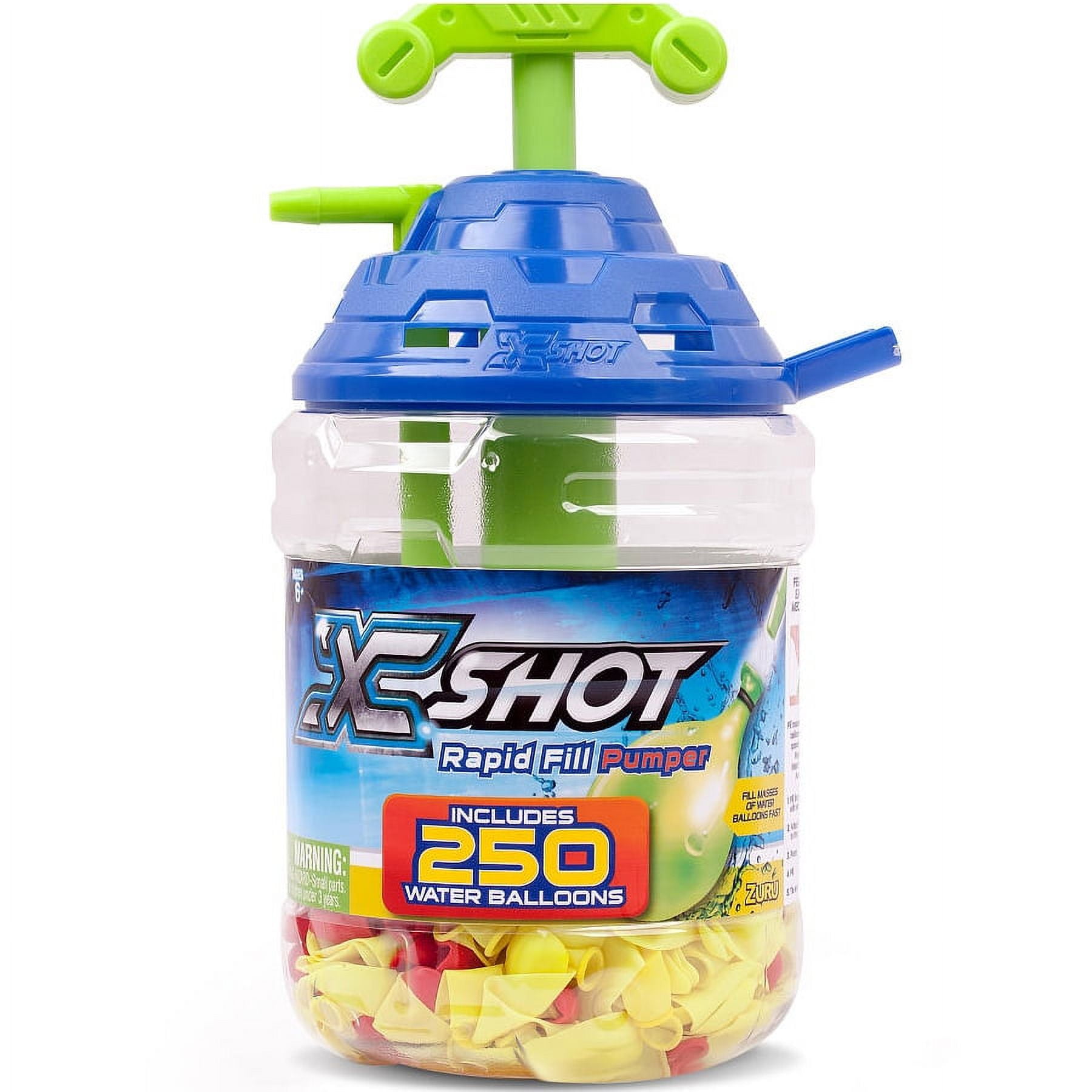 Zuru X-Shot Rapid Fill Pumper With Water Balloons - Outdoor Toy