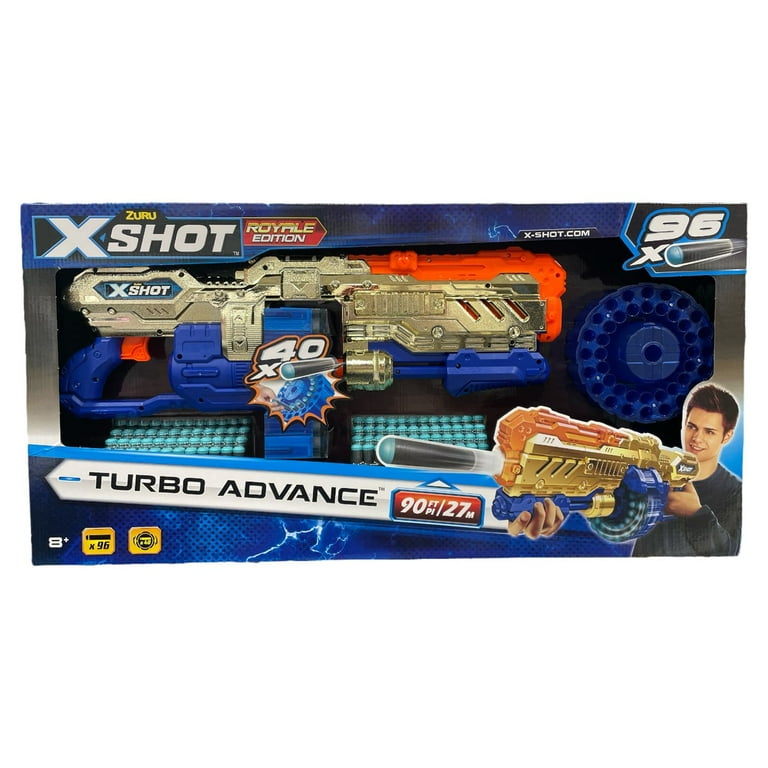 X-SHOT ターボアドバンス　ゴールド　未開封品 Zuru Xshot Turbo Advance Golden Royale Edition Dart Blaster, 40