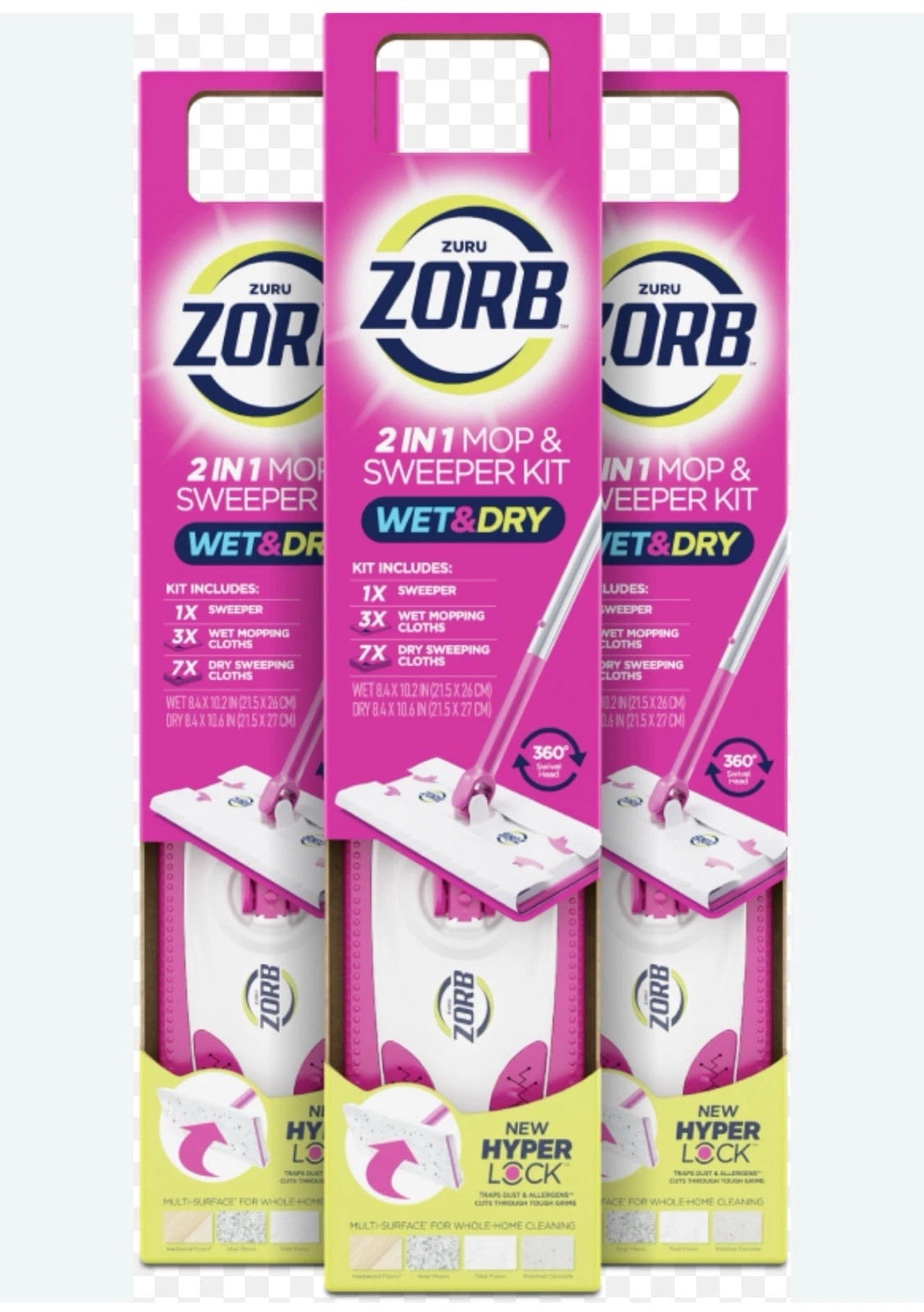 Zuru Zorb 2 in 1 Mop and Sweeper Kit - Walmart.com