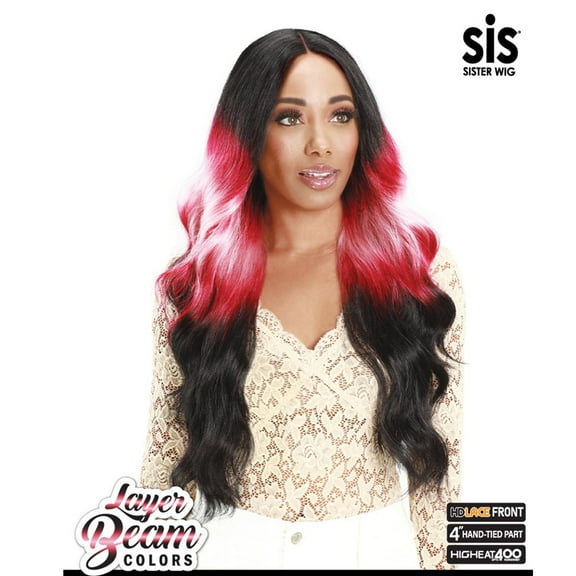 Zury HD Lace Front Wig - Jini, Color Black Fire