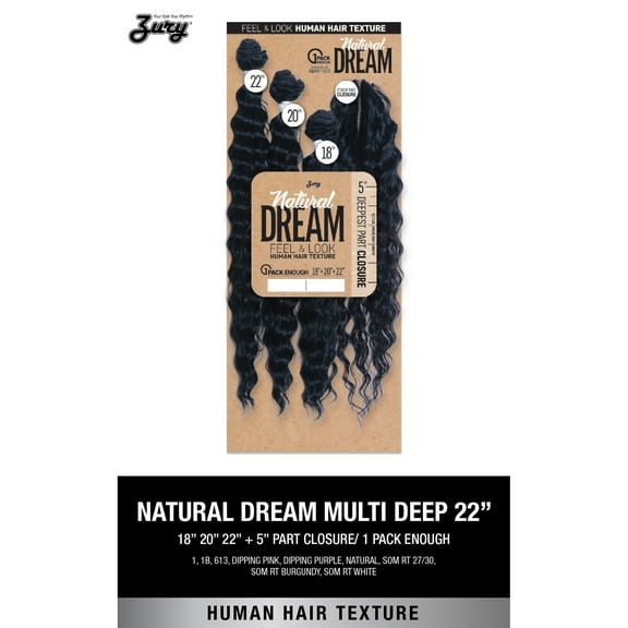 Zury Natural Dream Multi Deep, 18" 20" 22", 1