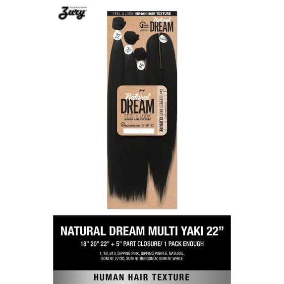 Zury Natural Dream Multi Yaky 18" 20" 22", SOM RT BURG