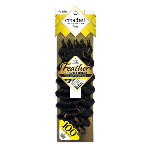 Zury Sis Hollywood Feather Crochet Braid - OCEAN 14/18" - 100% Remy Human Hair
