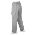thumbnail image 1 of Zusmen Mens Fleece Cargo Sweatpants Multi-pocket Loose Casual M-5XL Tall And Big Size(Gray 5XL), 1 of 5