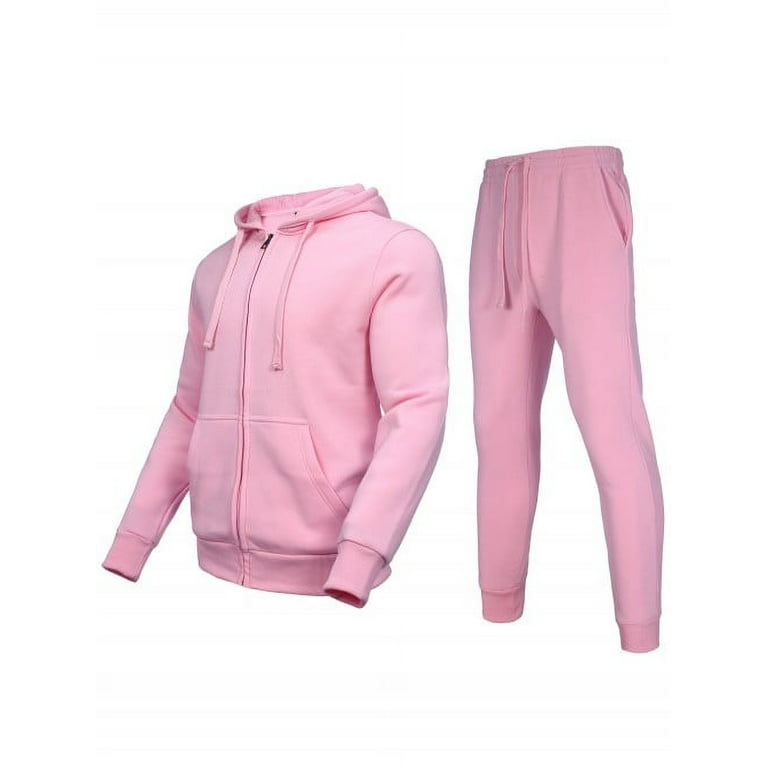 Zusmen Tracksuit Mens Casual Long Sleeve Full Zip Running Sweatsuit Sets Track Jackets and Pants 2 Piece Outfit Warm Jogging Sweat Suits for Men