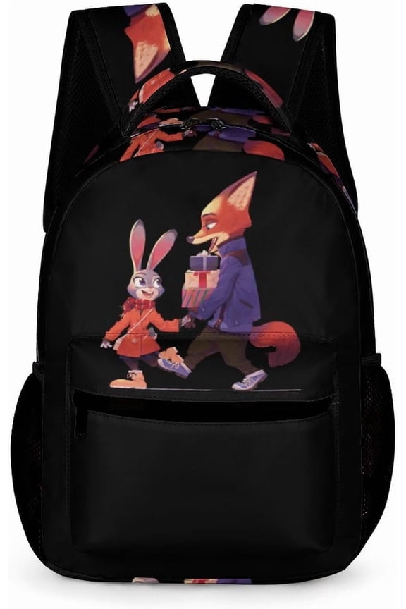 Zutopia Nick Wild Casual Backpack Invader Cartoon Unisex High Capacity Students Schoolbag Travel Fashion Shoulders Bag