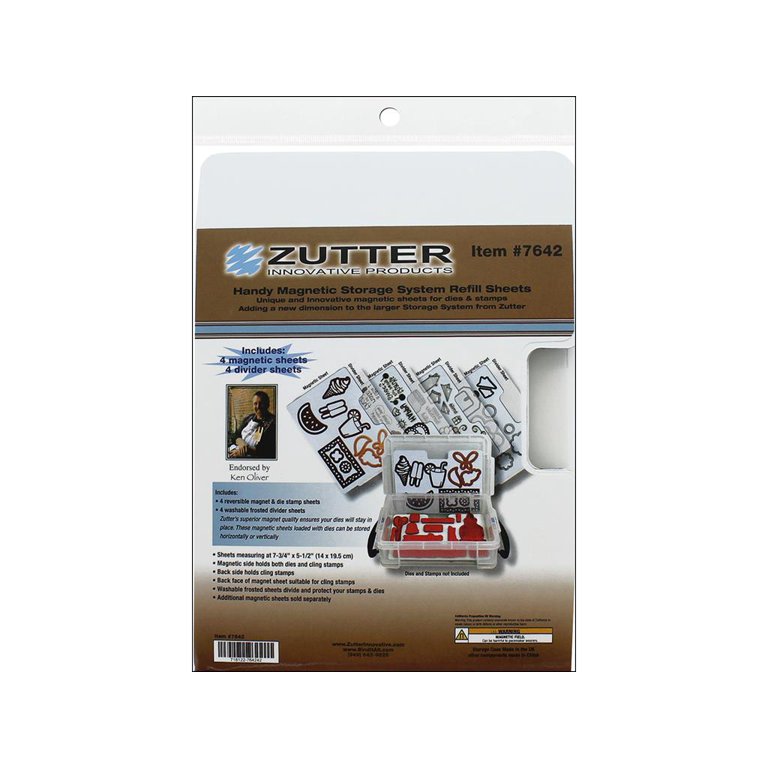 2 Zutter Magnetic Die & Stamp 3 Magnetic Sheets, Dividers (No