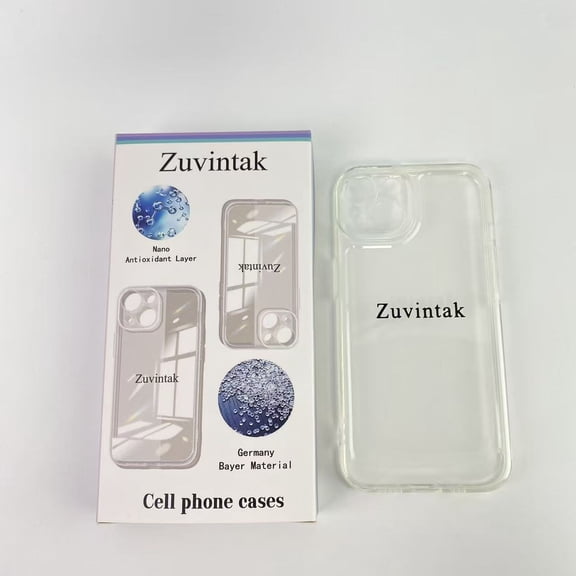Zuvintak Cell phone cases, [Camera Protection] Transparent Shockproof Protective Phone Case Soft Silicone Slim Cover, 6.1 inch