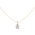thumbnail image 1 of Zuwelria 1.58 Ct Moissanite Diamond Cushion Pendant Necklace for Women | 18K Yellow Gold Plated over Sterling Silver | Luxurious Necklace with Chain for Her, 1 of 7