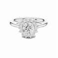 thumbnail image 1 of Zuwelria 1.25 Carat Beautiful Round Cut | D/VVS1 Moissanite Diamond Engagement Ring - Halo Bridal Ring - Promise Ring | 18K White Gold Over Sterling Silver | D/VVS1 Size 5, 1 of 8