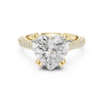 thumbnail image 1 of Zuwelria Certified 2.60 Ct Latest Design Heart Shape Moissanite Diamond Engagement Ring for Women | Wedding Rings for Ladies | 18K Yellow Gold Plating Over 925 Silver Size 9, 1 of 8