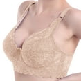 thumbnail image 1 of Zuwimk Bras For Women Full Coverage,Women's Cloud Super Soft, Smooth Invisible Look Wireless Lightly Lined Comfort Bra Beige,38D/85D, 1 of 3