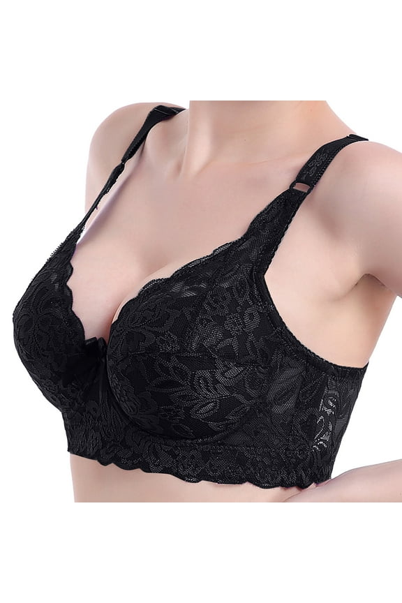 Bras For Women Full Coverage,Women's Cloud Super Soft, Smooth Invisible Look Wireless Lightly Lined Comfort Bra Black,36D/80D