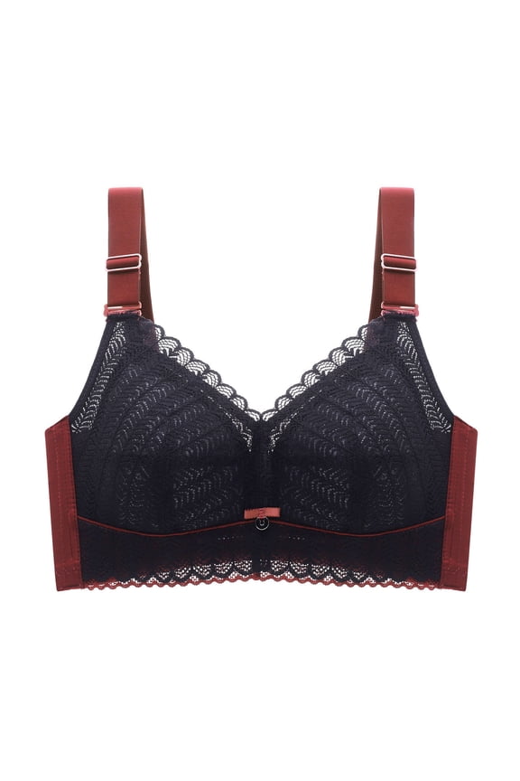 Bras For Women Full Coverage,Women's Seductive Comfort with Lace Demi Bra Black,42C