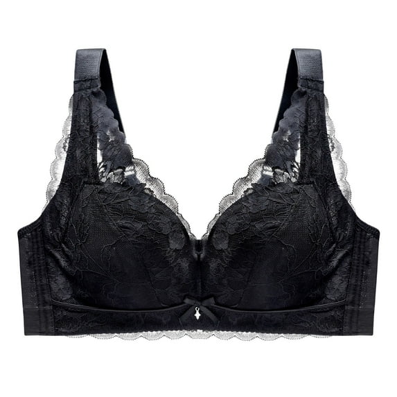 Zuwimk Bras For Women Push Up,Women's Euphoria Front Close Contour Bra Black,38D