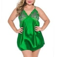 thumbnail image 1 of Zuwimk Lingerie For Women Plus Size,Women Lingerie with Garter Lace Bustier Set with Underwire Negligee Dress (No Stockings), 1 of 6
