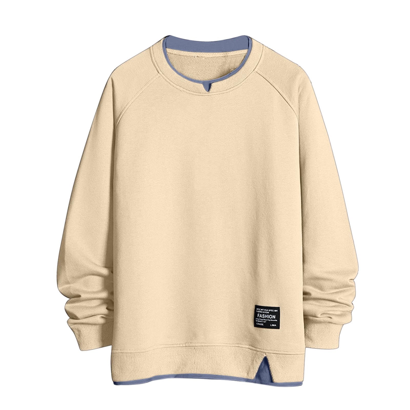 Zuwimk Mens Sweatshirts No Hood,Men's Relaxed Fit Crewneck Sweatshirt ...