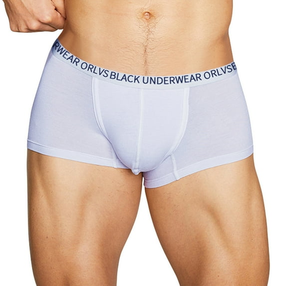 Zuwimk Mens Underwear Briefs,Men’s Underwear - Low Rise Briefs with Contour Pouch Men's Comfortable Slim Boxer Briefs Panties Solid Color Mid-waist Boxer Briefs Men's underwear Boxers Briefs for Men