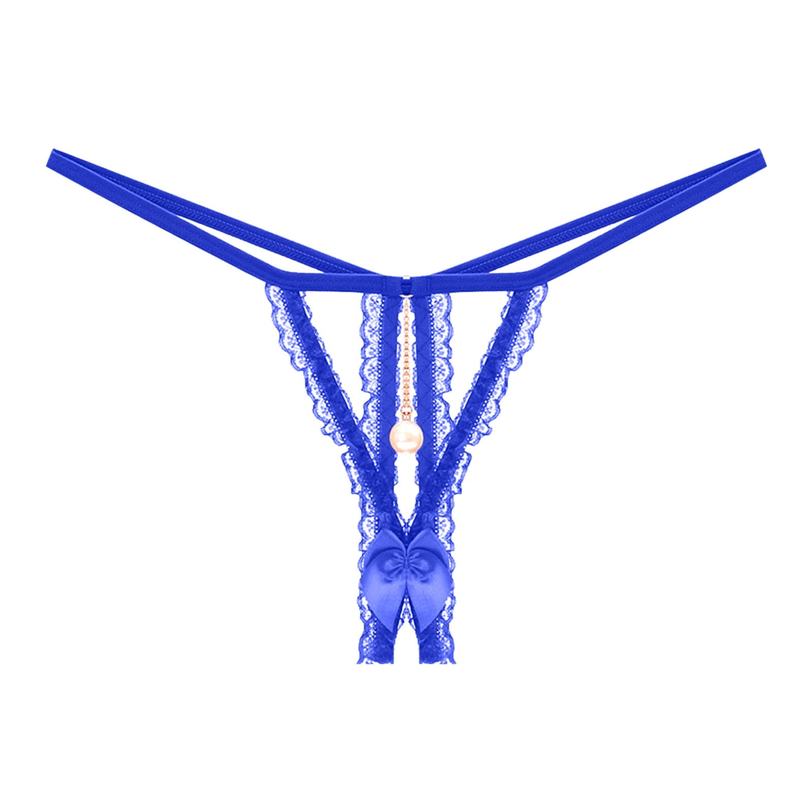 zuwimk G String Thongs For Women,Underwear for Women Frozen Silk Seamless  Panties with Silky Tactile Touch Blue,L 
