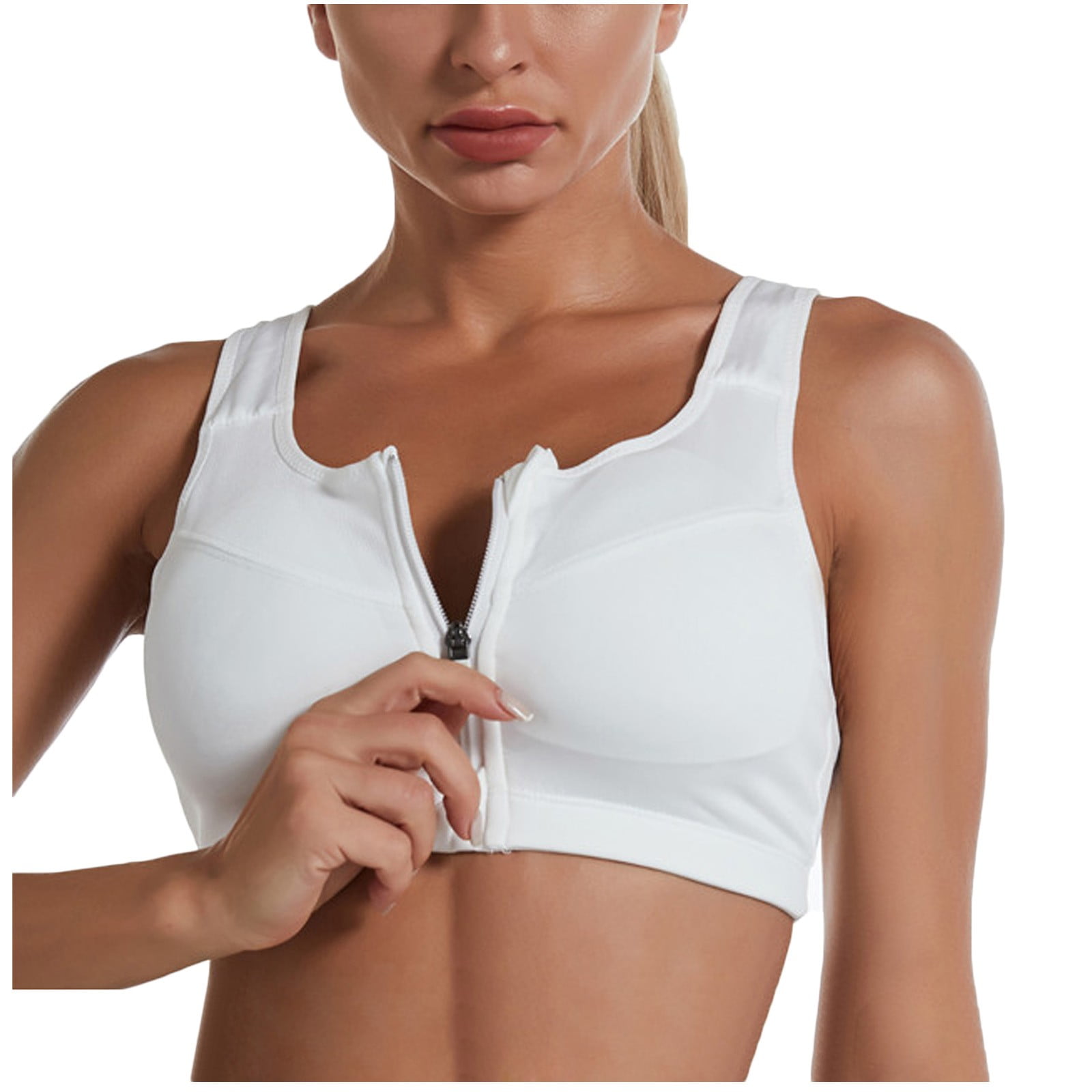 Zuwimk Sports Bras For Women,Lightly Latex Lined Cup Wirefree