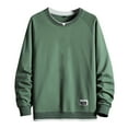 thumbnail image 1 of Zuwimk Sweatshirts For Men,Mens Urban Hop Pullover Active Urbanwear Street Fashion Crew Neck Sweatshirt Male Casual Solid Patchwork Hoodless Off Shoulder Sleeve Long Sleeve Hoodless Sweatshirt Blouse, 1 of 3