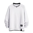 thumbnail image 1 of Zuwimk Sweatshirts For Men,Mens Urban Hop Pullover Active Urbanwear Street Fashion Crew Neck Sweatshirt White,XXL, 1 of 5