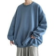 thumbnail image 1 of Zuwimk Sweatshirts For Men With Designs,Uniform Adult Long Sleeve Crewneck Sweatshirt Blue,XXL, 1 of 4
