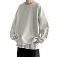 thumbnail image 1 of Zuwimk Sweatshirts For Men With Designs,Uniform Adult Long Sleeve Crewneck Sweatshirt Gray,XL, 1 of 5