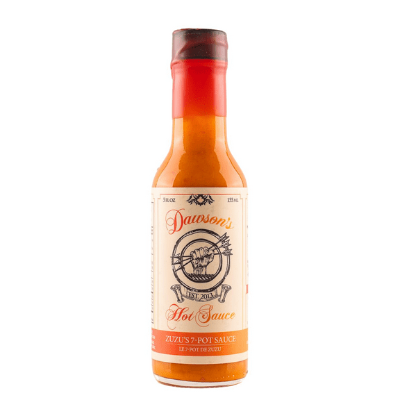 Zuzu 7-Pot by Dawson's, Super-Spicy Hot Sauce with Flavors of Red Pepper, 7-Pot Mash & Ghost Pepper, 5 Fl oz Bottle (1-Pack)