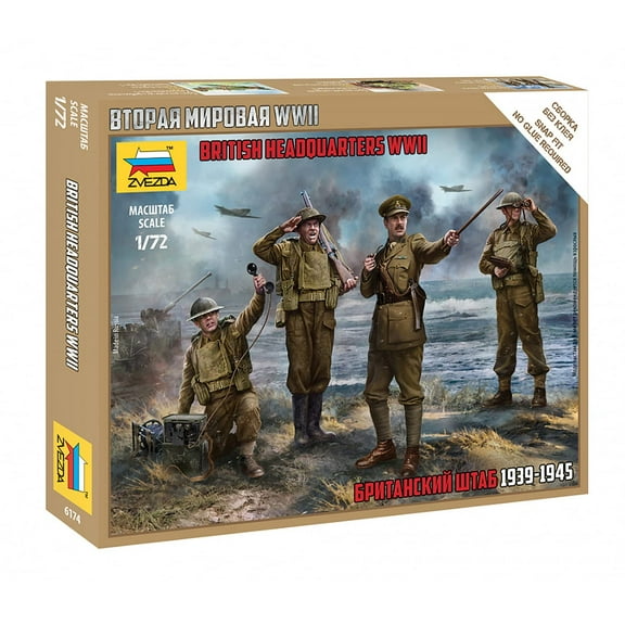 Zvezda 1:72 British Headquarter WWII Model Kit