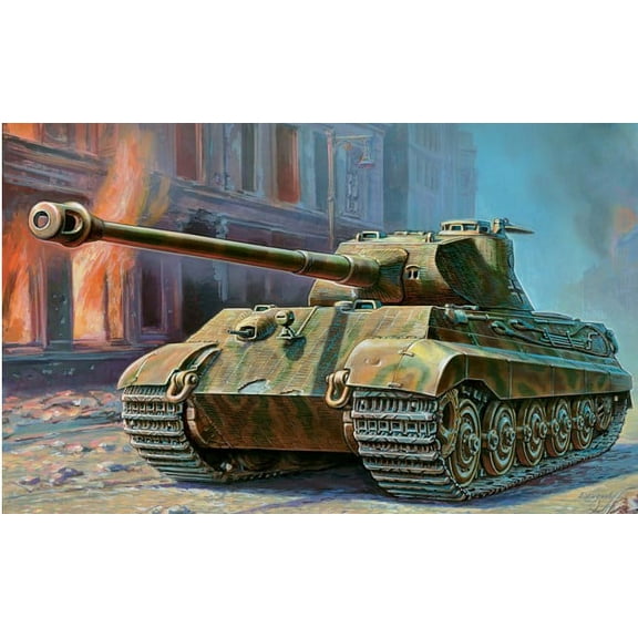 Zvezda 3616 | 1/35 King Tiger Porsche Turret | German Heavy Tank Tiger II Kit