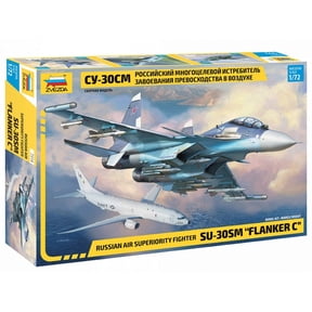 Zvezda 7314 - Russian Air Superiority Fighter SU-30SM Flanker C- Plastic Model Kit Scale 1/72 Lenght 12.3" / 31.4 cm 385 Details