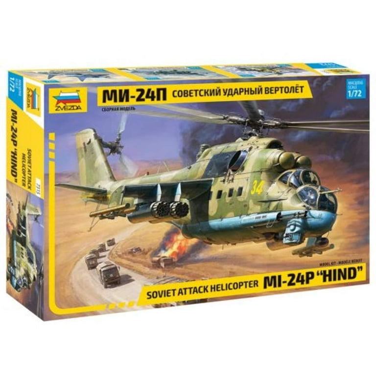 Zvezda 7315 Soviet Attack Helicopter MI-24P HIND Plastic Model Kit
