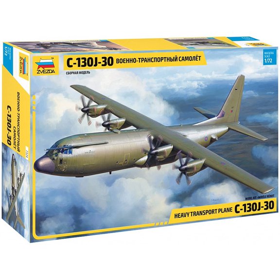 Zvezda C130-J30 Heavy Transport Plane 1:72 Model Kit