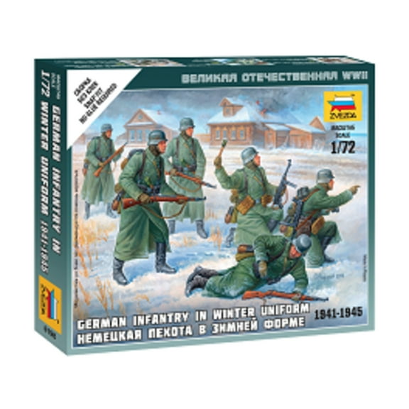 Zvezda Models German Infantry in Winter Snap Fit