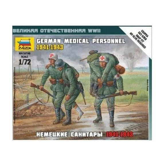 Zvezda Models German Medical Unit Building Kit (1941-43), Scale 1/72