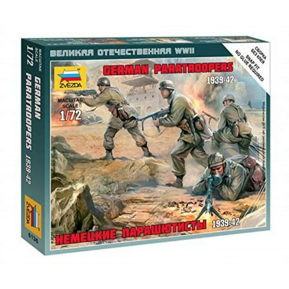 Zvezda ZVD6136 Model Kit  German Paratroopers  1: 72 Scale