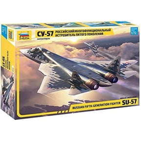 Zvezda ZVD7319 - Russian Fifth-Generation Fighter SU-57 - Plastic Model Kit Scale 1/72 Lenght 29.5 cm / 11.5" 122 Parts