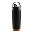 thumbnail image 1 of Zvmxot 25.36"/750ml Ceramic Lined Double Drink Insulation Travel Mug with Handle Easy to Clean Long-Lasting Matte Cup for Daily Use Commute Traveling,Black, 1 of 8