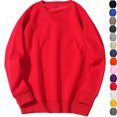 thumbnail image 1 of Zvmxot Crew Neck Fleece Sweatshirts for Men Pullover Lightweight Sweat Shirts Casual Warm Athletic Workout Tops, 1 of 3