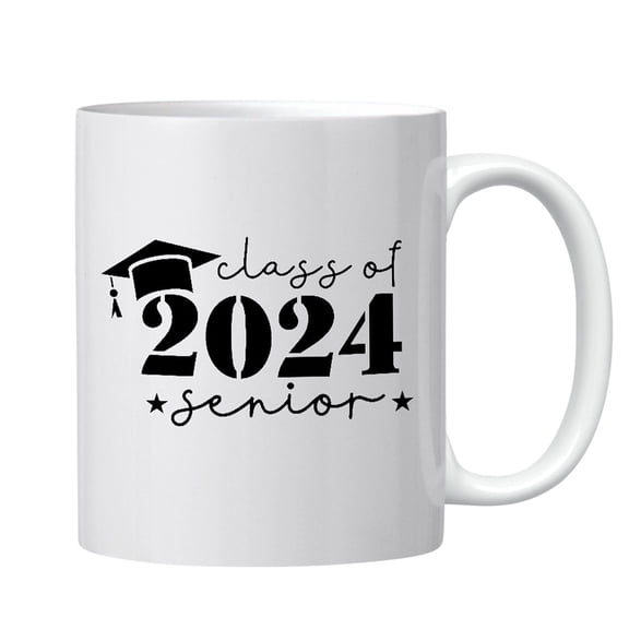 Zvmxot Graduate Commemorative Ceramic Mug with Handle 11.83oz Easy to Clean Reusable Multifunctional Cup for Coffee Tea Beverages Graduation Gift