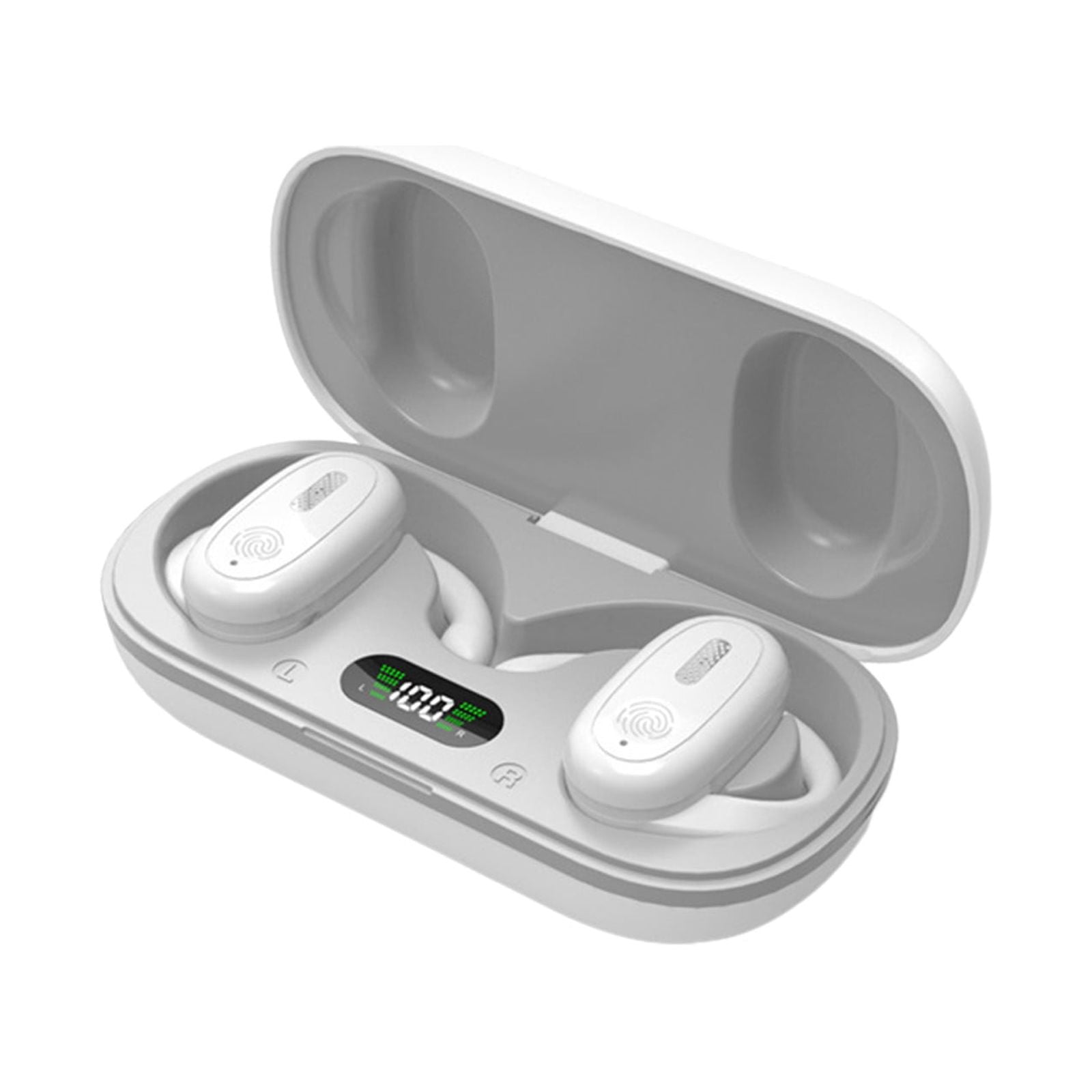 Zvmxot Headphones Gaming Headsets Wireless Bluetooth Earphones with Bones-conduction That Does Not Enter the Ear, Super Long Battery Life, High Sound Quality, Comfortable To Wear Earphones Clearance