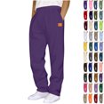 thumbnail image 1 of Zvmxot Sweatpants for Men Fleece Wide Leg Casual Loose Fit Pants Elastic Waist Pants Lounge Workout with Pockets, 1 of 4
